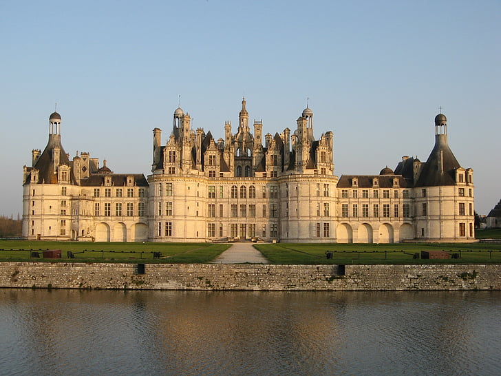 Castell, Chambord, França, Castell Reial, arquitectura, reflexió, història