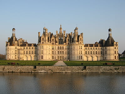 Castello, Chambord, Francia, Castello reale, architettura, riflessione, storia