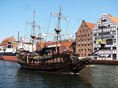 the ship, ship, port, sea, tourism, boat, monument
