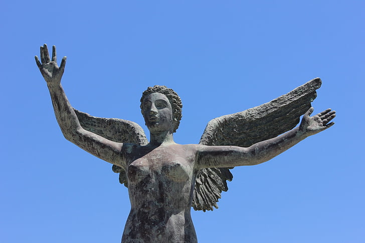 statuen, Angel statue, gresk, skulptur, historie