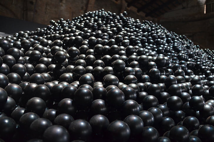 balls, beads, about, structure, background, biennale, installation