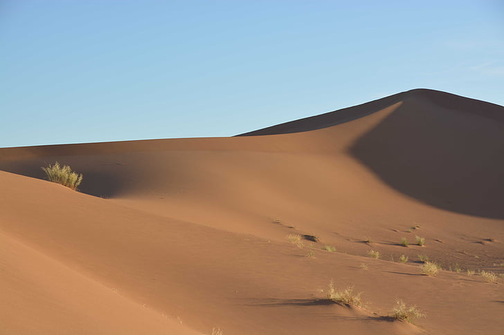 Sahara, sable, dune, dune de sable, désert, sec, nature