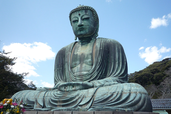 Buddha, Japonsko, Asie, Japonština, socha, sochařství, relaxace