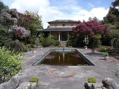tea house, garden, botanical, park, ireland