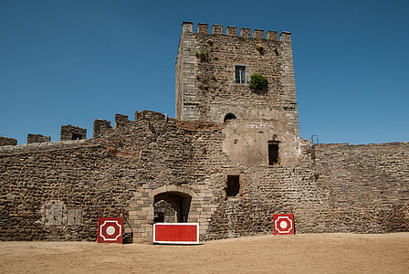 Portugal, Château, médiévale, forteresse, garder