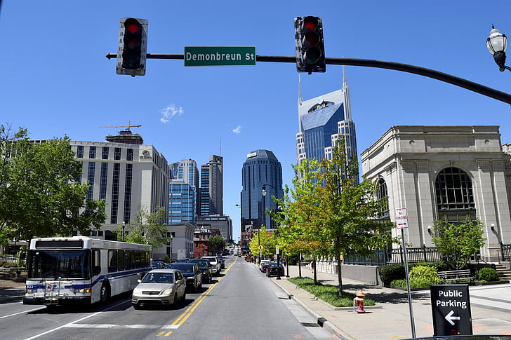 Nashville, Tennessee, Downtown, turisme, Music city, berømte sted, USA