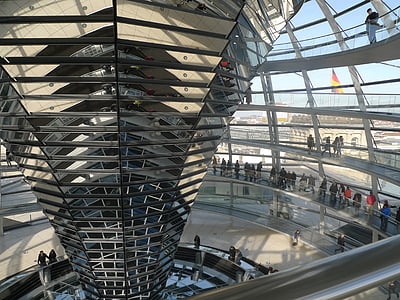 Berlin, Bundestag, Reichstag, kormány, építészet, épület, kupola