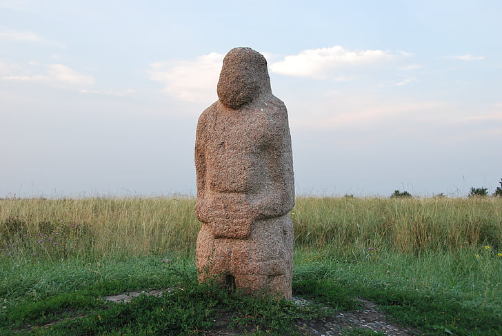 sten kvinna, Kursk, forntida artefakt, adoptivföräldrars, staty, kulturer, religion