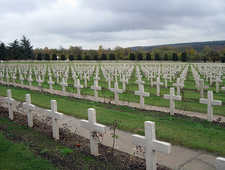 Cementerio, Memorial, sepulcro, guerra, veterano de la, Monumento, osario de Douaumont