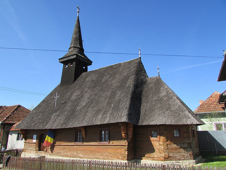 houten kerk, Transsylvanië, Bihor, Crisana, Saca