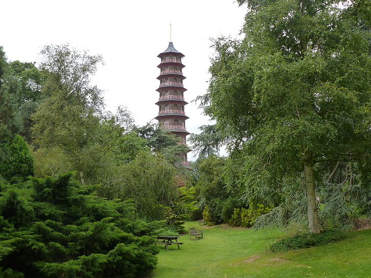 landscape, nature, pagoda