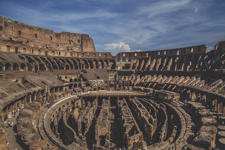 Koloseum, Evropa, Řím, Roma, Itálie, Italština, Roman