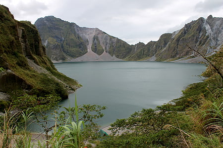 필리핀, 후지산 pinatubo, 트레킹, 풍경, 아시아, 조 경, 화산