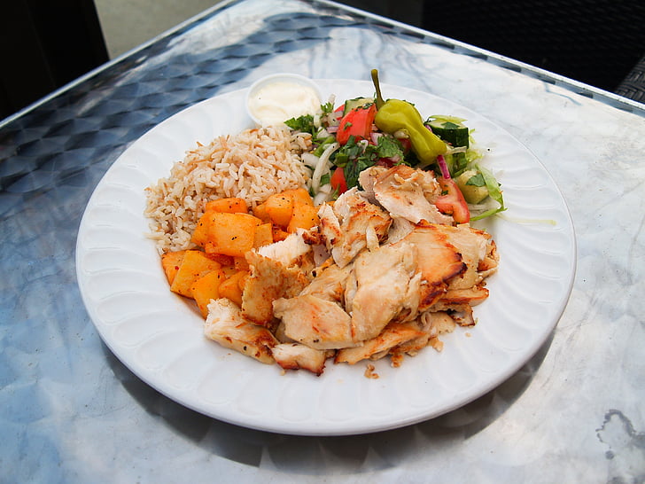 thịt gà, khỏe mạnh, Bữa ăn tối, vú, Bữa ăn, Salad, hữu cơ