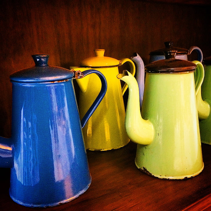 art, teapot, kitchen, old, rusty