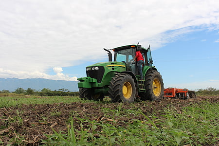 трактор, Селско стопанство, Колумбия, поле, ферма