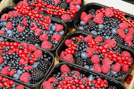 berries, raspberries, fruits, red, vitamins, blackberries, delicious