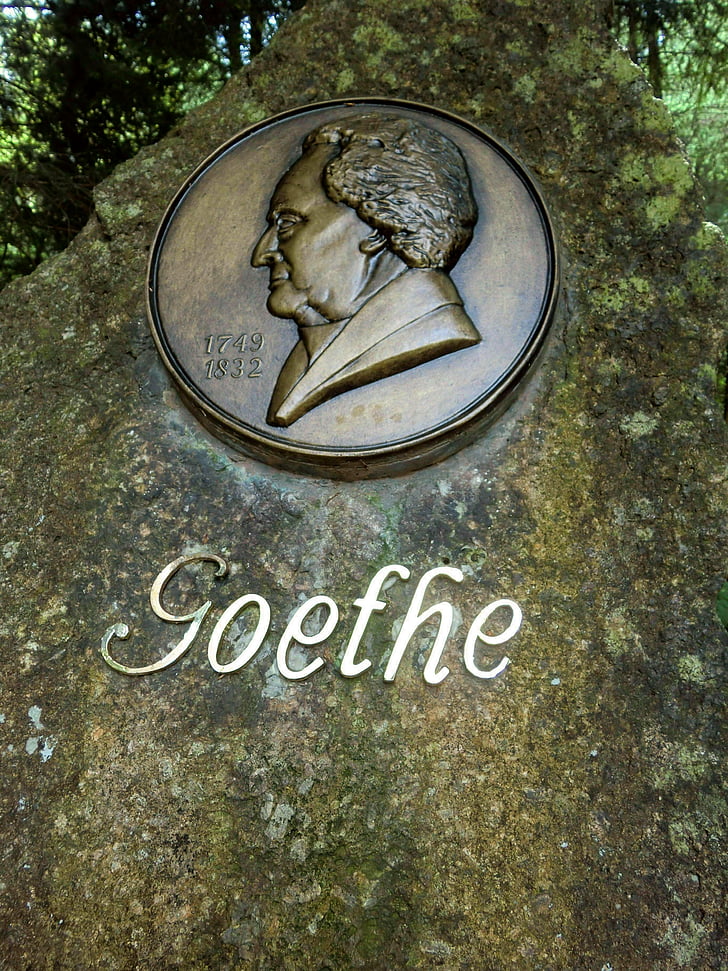 Altenberg, Goethe, Memorialul, relief, Saxonia, portret, detaliu