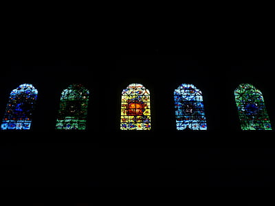 finestra de l'església, finestra, l'església, vidre, color, brillen, arquitectura