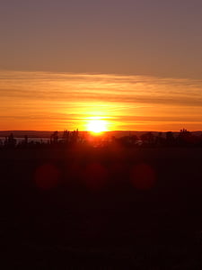 sunset, nova scotia, canada, dusk, sun, sky, landscape