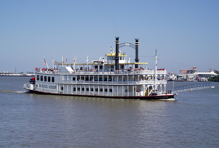 Riverboat, nautico, fiume, visite turistiche, New orleans, Louisiana, Stati Uniti d'America