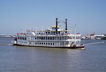 flodbåt, nautisk, floden, sightseeing, New orleans, Louisiana, USA