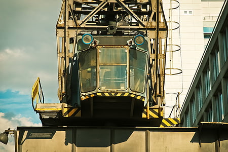 Crane, Ladda crane, kransystem, lyft kran, lyfta laster, industrin, hamn