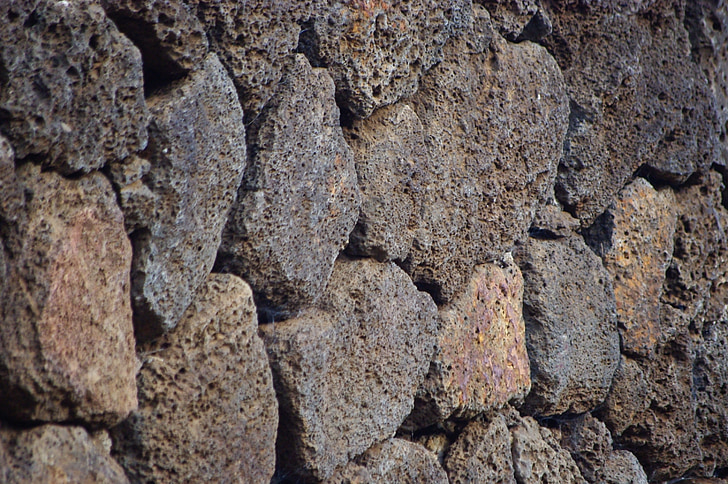 hawaii, rocks, rock wall, hawaiian