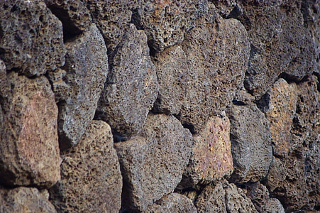 Hawaii, batu, dinding batu, Hawaii