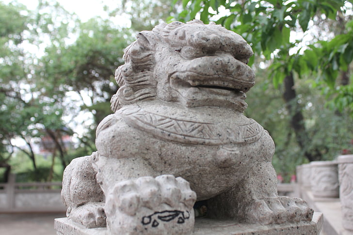 Urumqi, Китай, Статуята, червена Хил