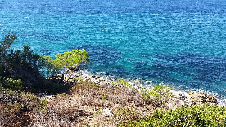 sea, sun, beach, air, blue, nature, water