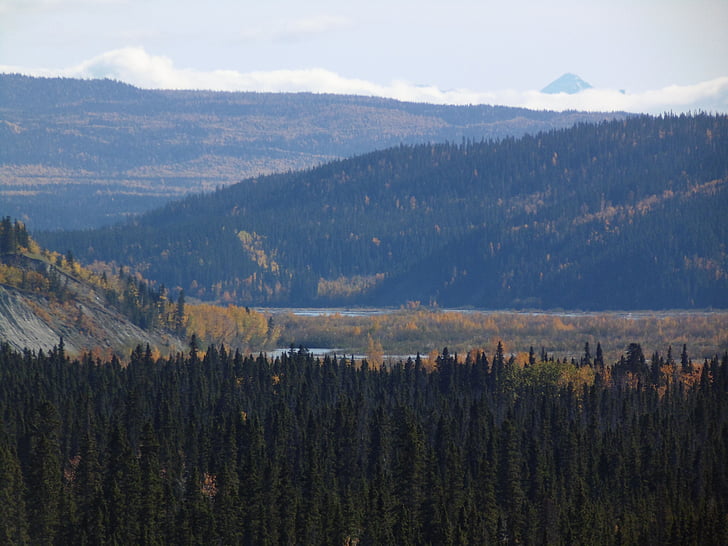 Copper river valley, medený panvy, Aljaška, Richardson diaľnice