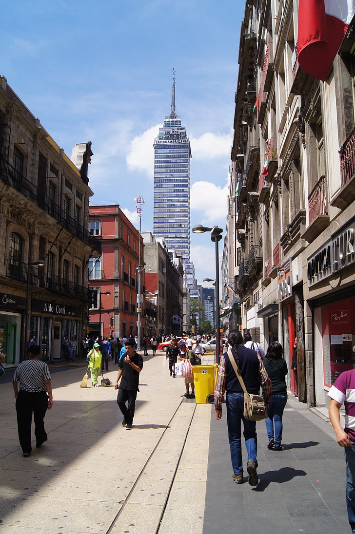 Latin american tower, tornet, latinamerikanska, Mexico, arkitektur, byggnad