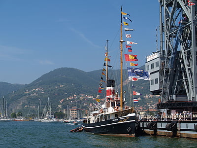 boat, port, italy, mediterranean, bulwark, spezzia, maritime