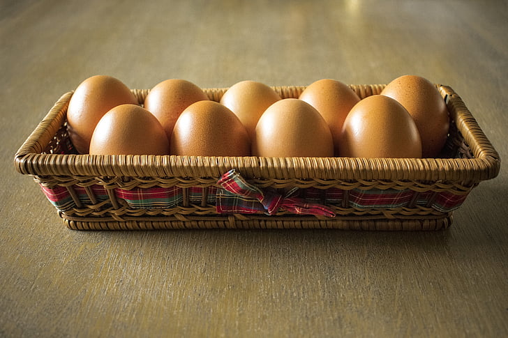 eggs, hen, food, farm, healthy, raw, field