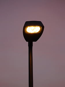 Street lampe, lykt, abendstimmung, lampe, lys, kveld, natt