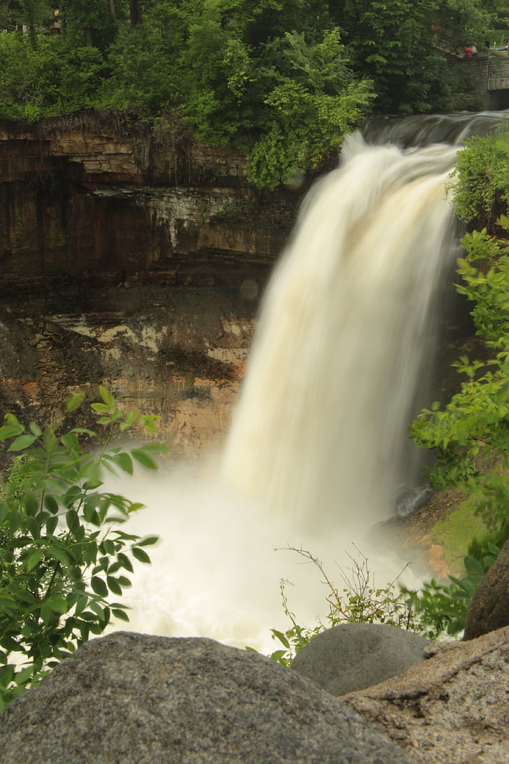 Wodospad, Minnehaha falls, Minneapolis