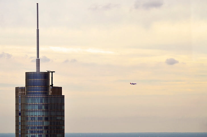 Trump, tårnet, Chicago, Illinois, sentrum, sentrum, skyline