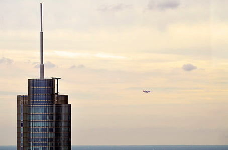 ατού, Πύργος, Σικάγο, Ιλινόις, στο κέντρο της πόλης, Κέντρο πόλης, στον ορίζοντα