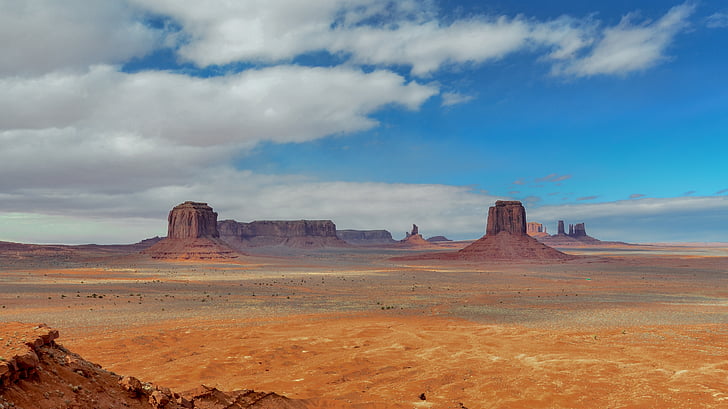 desert landscape, mountains, desert, landscape, sky, rock, red