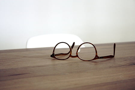 brýle, brýle, objektivy, vize, pohled, osoba, lidé
