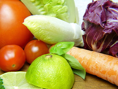 köögiviljad, sidruni, terve, toitumine, vitamiinid, süüa, Frisch