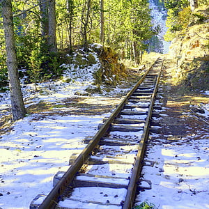 rails, train, railway, pathways, train tracks, old, transport
