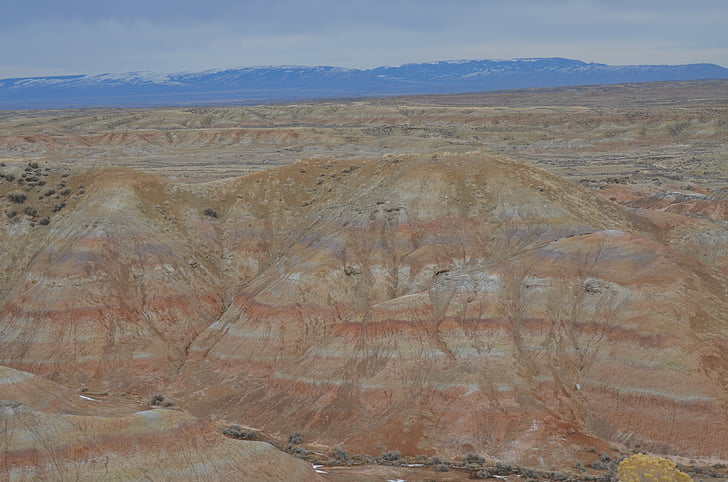 picchi di McCullough, Wyoming, deserto, ovest, BLM, Cody