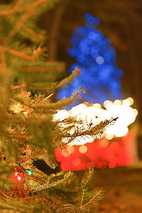 impresionante, hermosa, decoración de Navidad, árbol de Navidad, decoración, vacaciones, luces