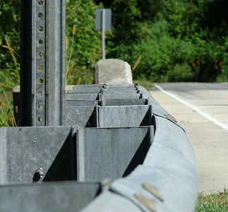 guard rail, guard, rail, metal, road, protection, fence