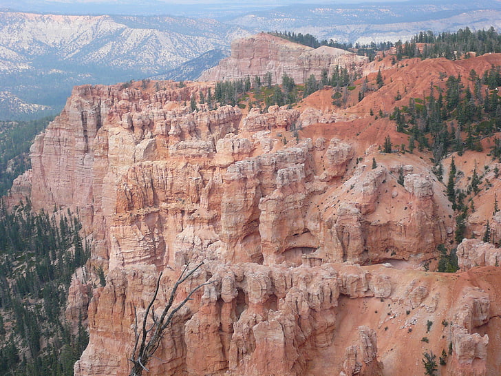 léto, kaňon, Spojené státy americké, Příroda, Bryce canyon, Národní park Bryce canyon, Scenics