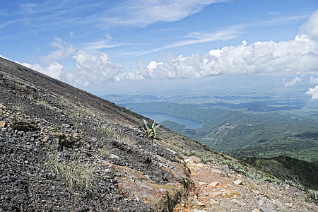 coatepeque, bukit yang hijau, El Salvador