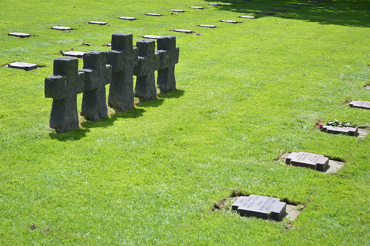 pokopališče, nemščina, na cambe, pade, pokop, smrt, nemško vojaško pokopališče