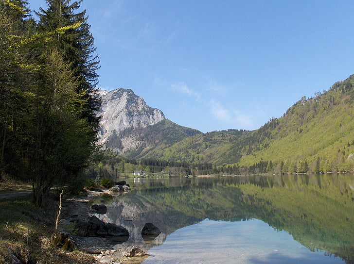 krajina, hory, Les, Příroda, Panorama, Rakousko, nálada
